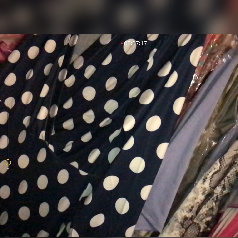 Navy Polka Dot Maxi Dress - Picture 5 of 5